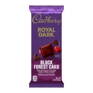 Cadbury Black Forest Cake Royal Dark Chocolate Candy Bar